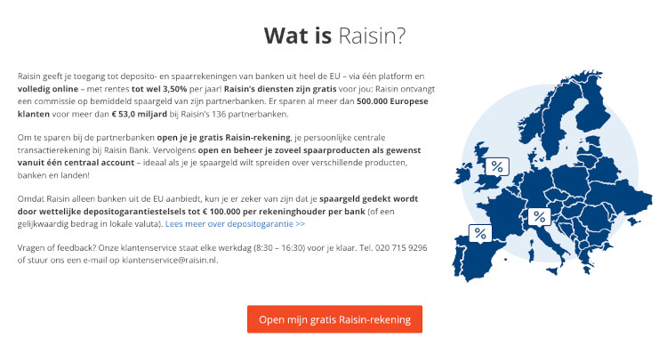 Raisin reviews en ervaringen