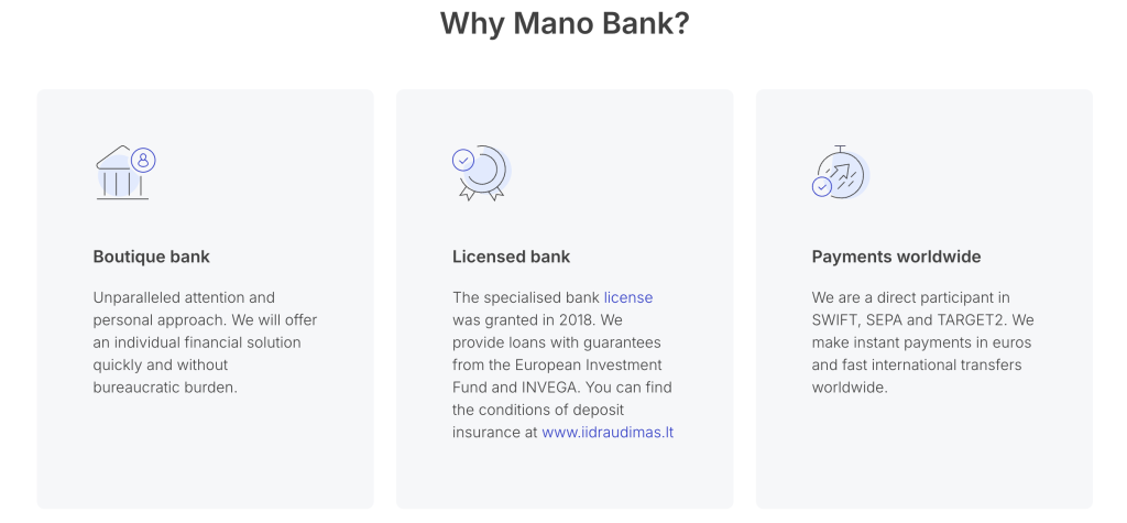 Voordelen Mano Bank